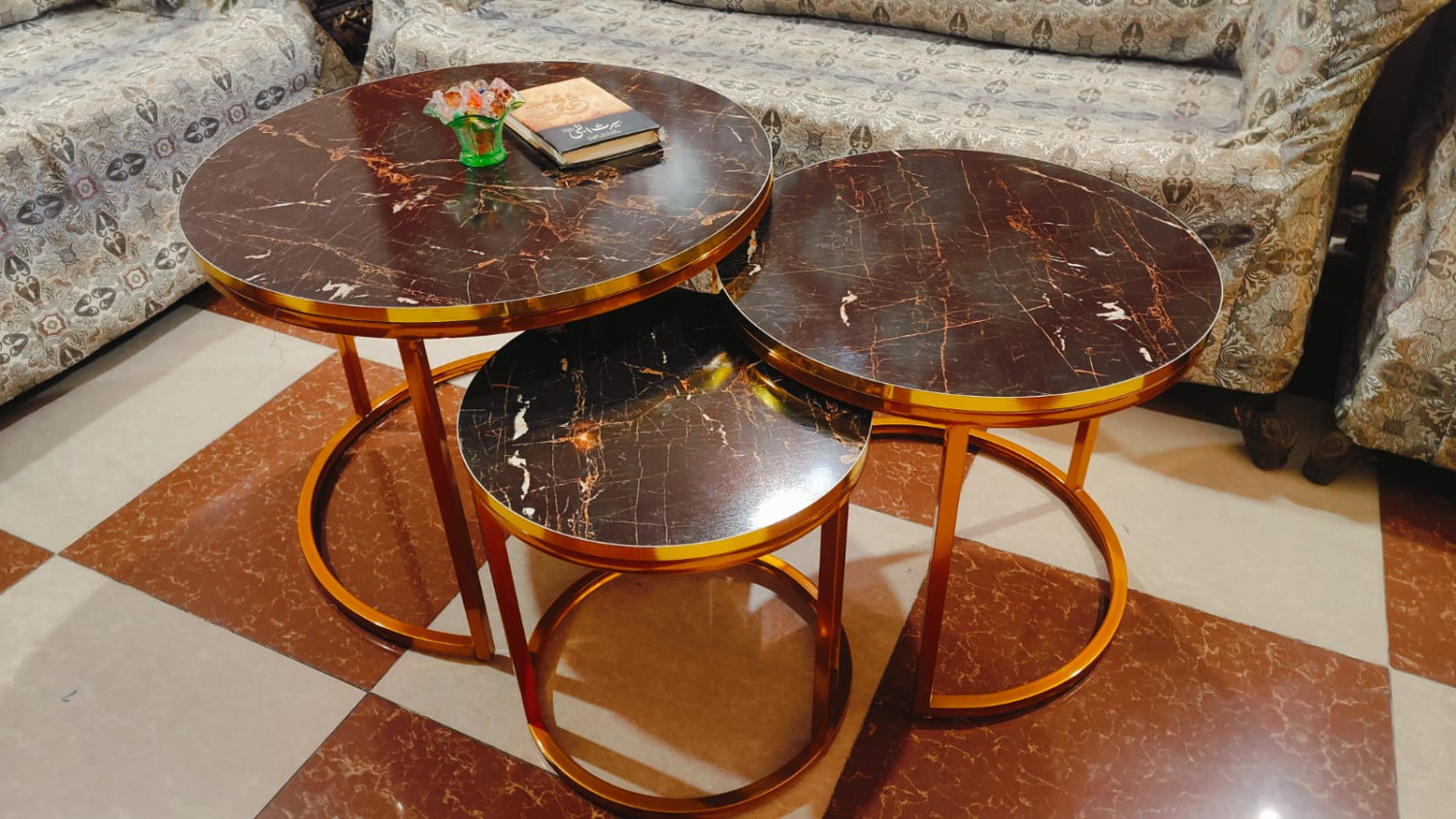 Round dining table 3pcs