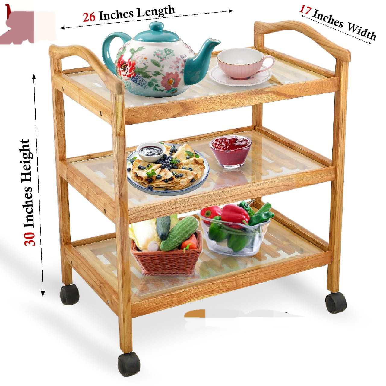 Tea Trolley Three shelf